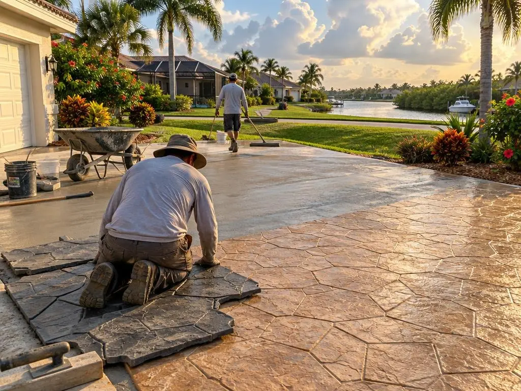 Stamped Concrete in Port St. Lucie, FL